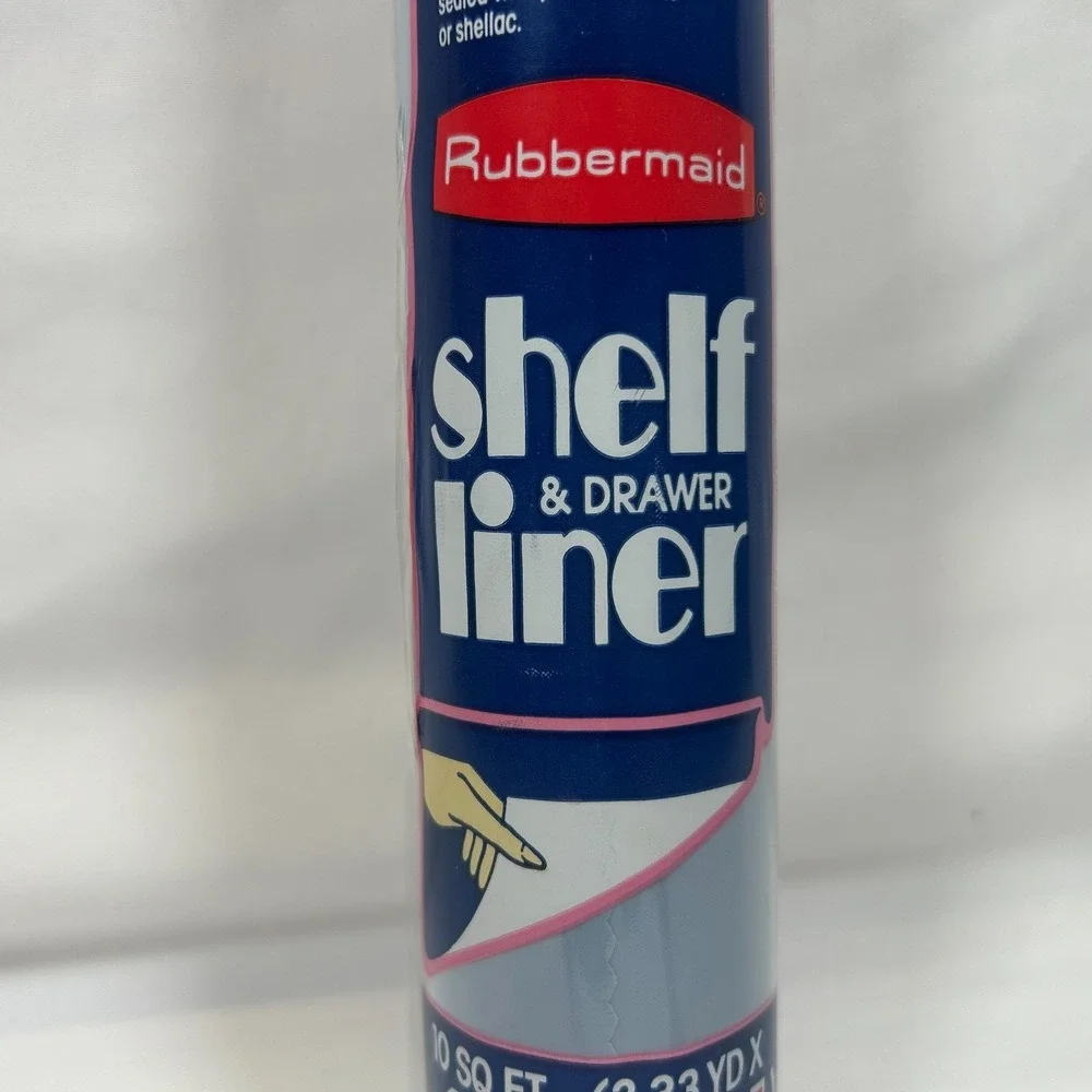 Vintage Rubbermaid Shelf Liner 1990 w/Back Adhesive 10ft x‎ 12